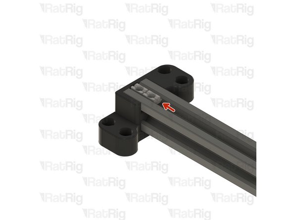 Push the two T-Nut Square type to the end of the assembly