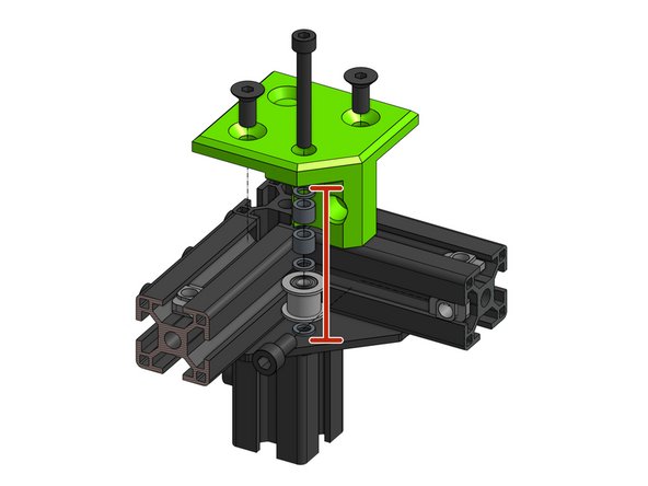Thread the bearing stack on the DN912 M5x40mm screw that goes through the xy_idler_right part
