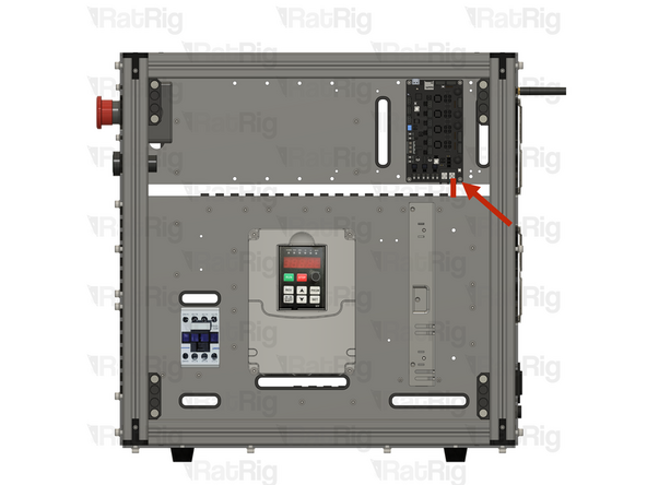 Insert wire (10) on the -24V Black PTFix with the ferrule and connect it to the -24V Rodent input.