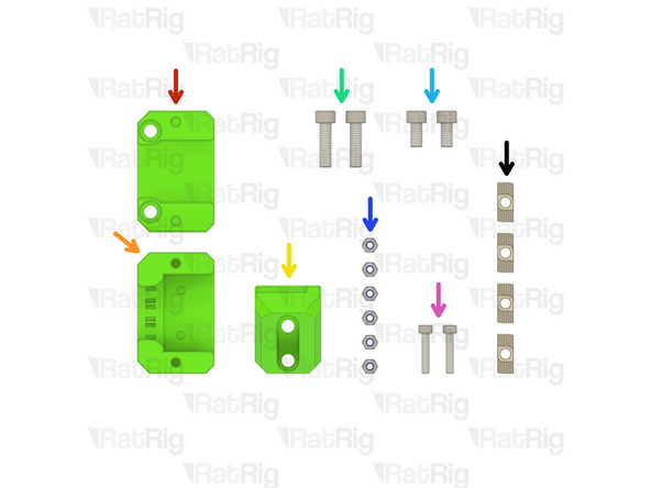 1x sh_pro_x_dragchain_mount_base Printed Part