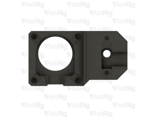 Clear the sacrificial layers from the two marked holes