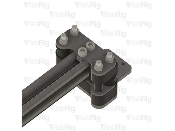 Insert the screws through the plate, and tighten them into the T-nuts within the 2020 extrusion