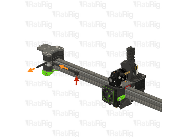 This step is not mandatory, it is just a Rat Rig tip on how to feed the belts on the idlers