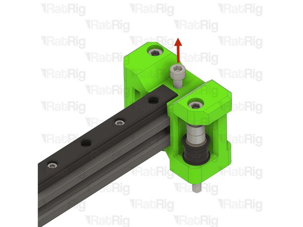 Loosen the marked M5x12 Cap Head Screw