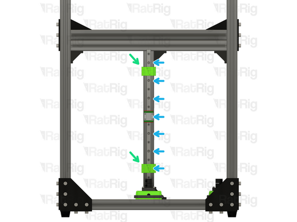 Insert the linear rail into the 3030 extrusion