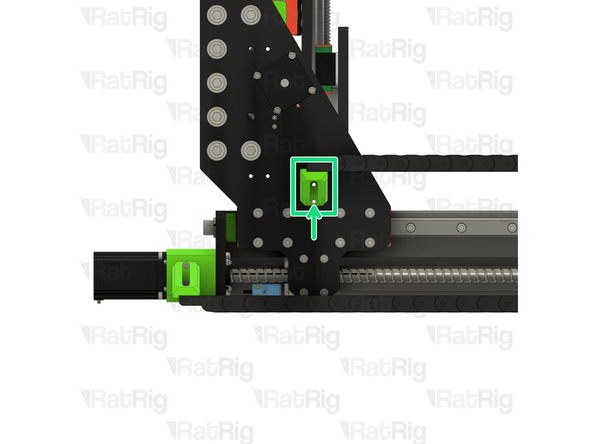 Push the top of the printed part slowly but strongly and it will clip onto the upper aluminium spacers, securing the mount to the frame