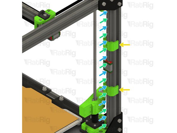 Insert the linear rail into the 3030 extrusion