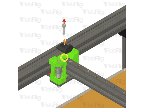 Remove the M5x18 Cap Head Screw