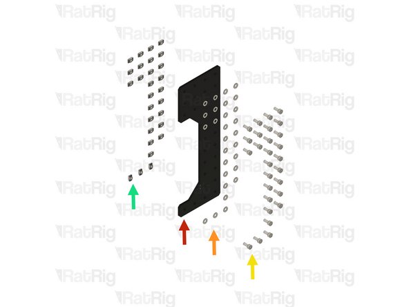 Repeat the following steps to assemble two Z-side plates, Make sure the second assembly is a Mirror of the first.