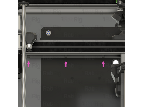 Route the left stepper motor cable as shown