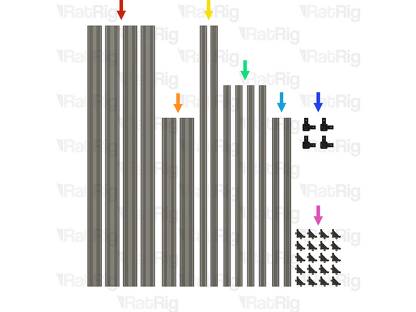 4x 1102mm 3060 extrusion