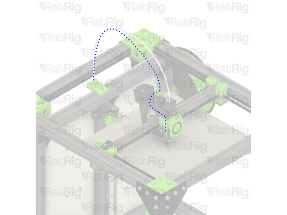 Remove the Z-probe wiring from the rear of the machine, back to the toolhead