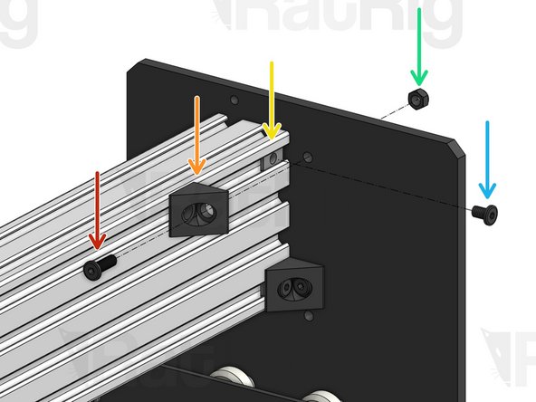 Repeat this step on both sides of the C-Beam.