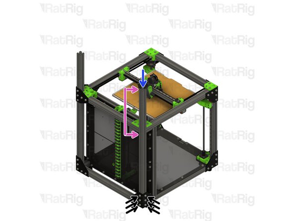 Loosen but do not remove the marked M6x12 screws