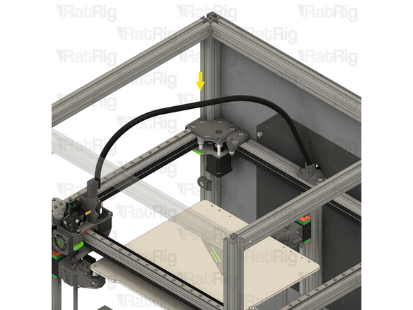 Be careful not to push the toolhead too far against the end of the end of the X-axis gantry as you can damage the X-axis endstop
