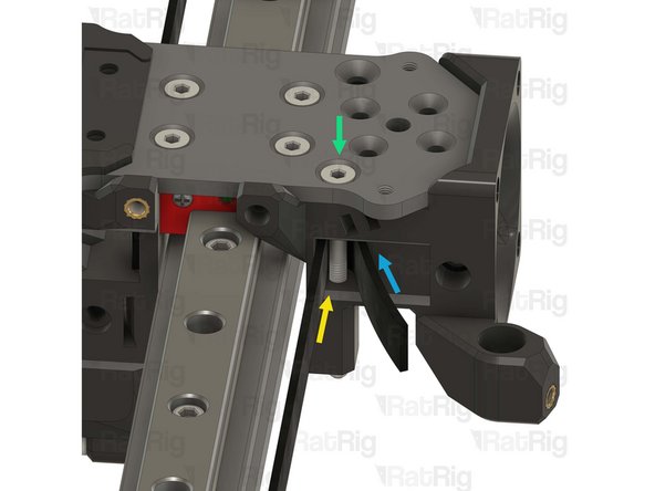 Form a small loop on the belt as shown