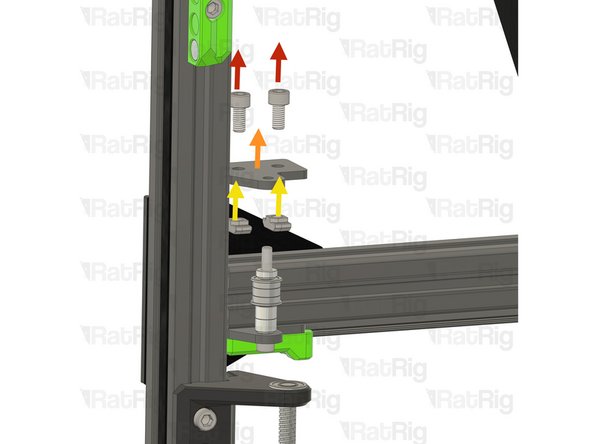 Remove the two M6x12 Cap Head Screws