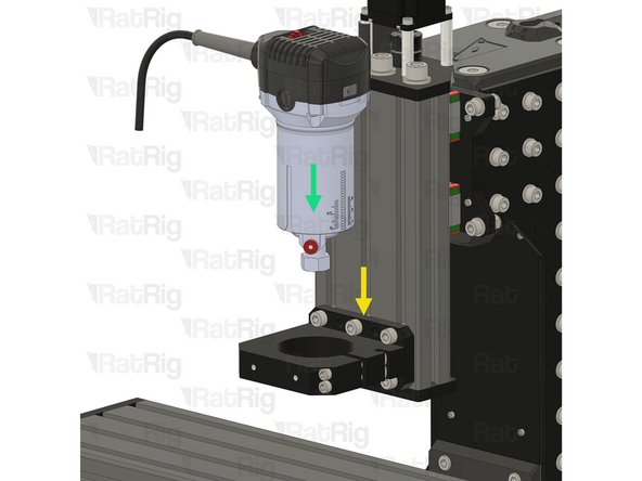 Mount the router mount assembly on to the Z-Axis