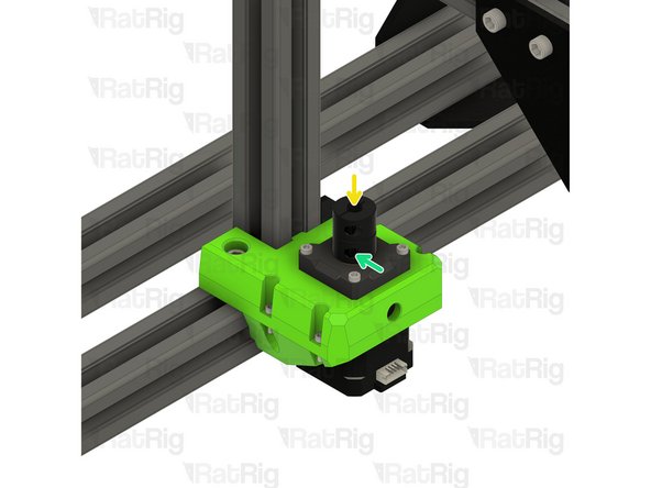 Install the lead screw coupler on to the exposed shaft of the NEMA17 motor
