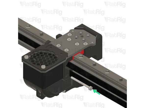 Leave 10-20mm of the belt tip extending out to allow for easy manipulation during assembly.