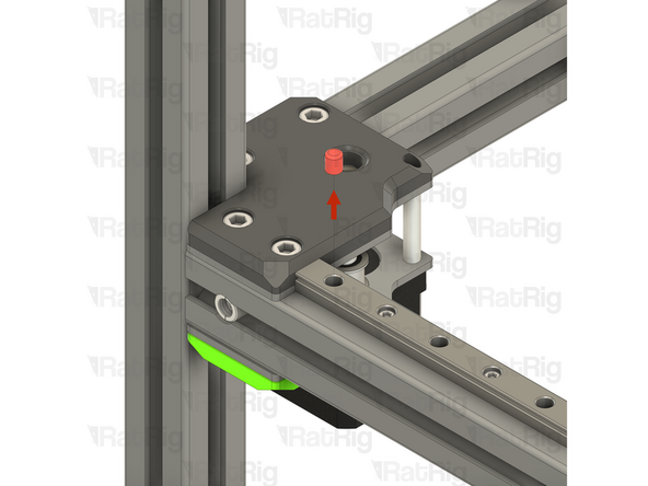 Left-hand Y-axis linear rail plastic stop
