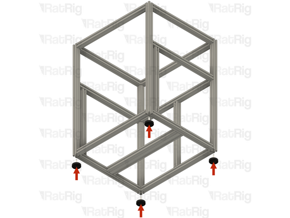 4x Leveling Feet for 3030 - M8x30mm