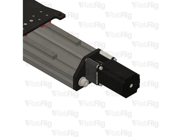 Insert the mill_stepper_cable_management printed part as shown.