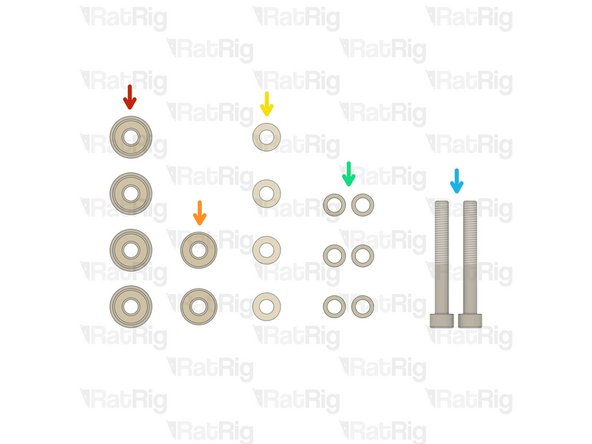 4x F695ZZ Ball Bearing
