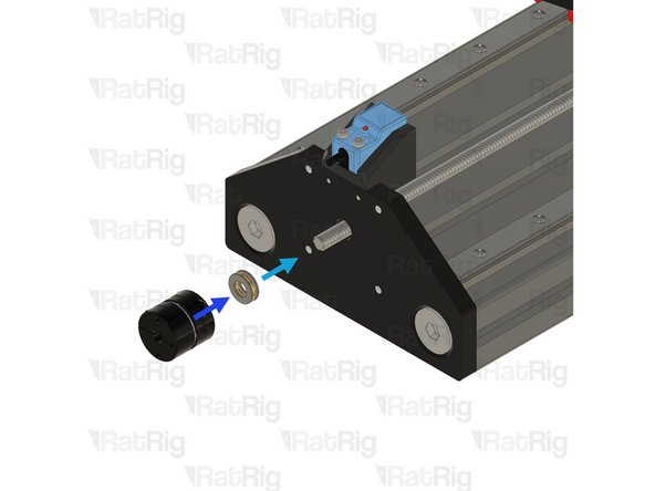 Pull the X joiner plate away from the jog wheel, as to ensure the jog wheel and thrust bearing sit tight against the front Y plate.