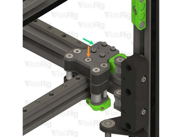 Both XY joiners should touch the Y-axis bumpers at the same time