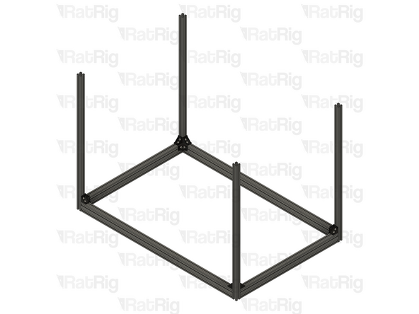 Repeat the instructions in the previous step to install the remaining 3x 3030 cast 90 degree corner assemblies