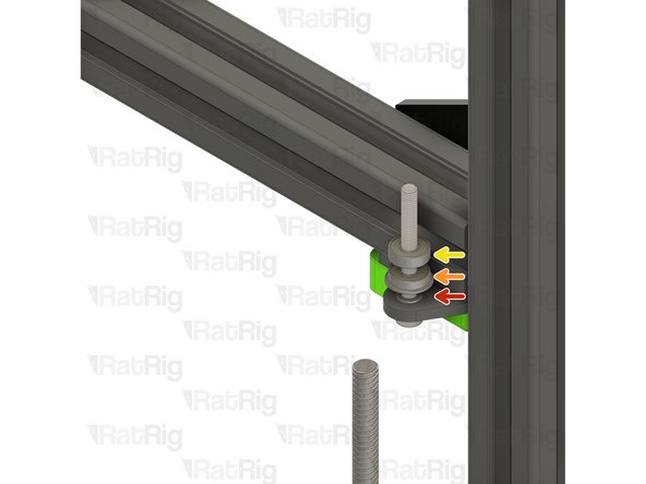 Install the following components from Steps 45 &amp; 46, onto the M5x45 screw in the order shown in the image