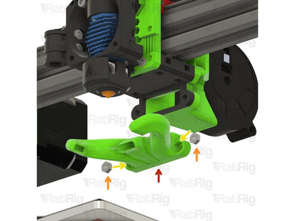 trihorn_duct printed part