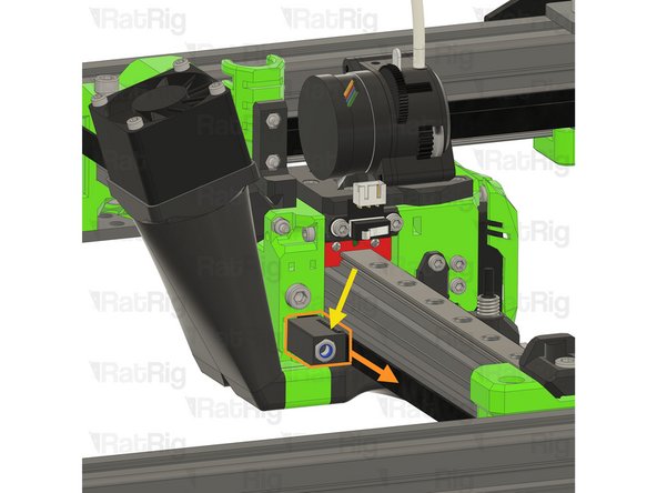 Remove the belt from the slot in the EVA core_xy_belt_grabber