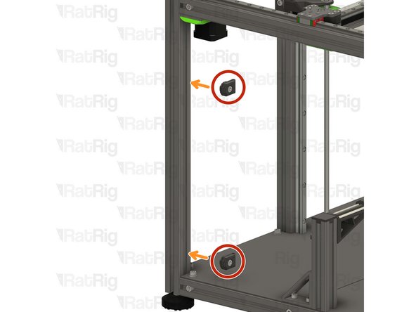 2x Lower PTFE guide assembly from the previous Step