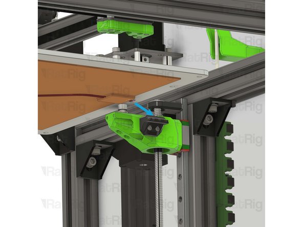 Insert the bed assembly into the V-Core assembly