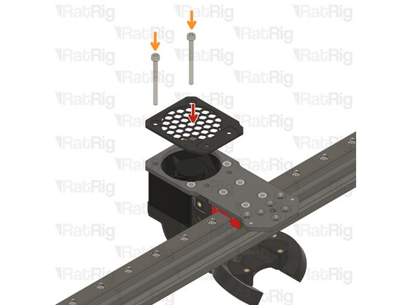 Rat Rig toolhead fan grille printed part