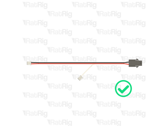 Insert the crimped terminals into the JST-XH-2 connector in the positions shown. The crimp terminals will &quot;click&quot; when fully inserted