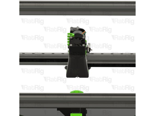 Tighten each M5x40 screw slightly to engage with the M5 nylon locking nut in the tensioner
