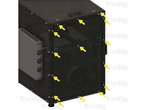 Align the panel to the frame as shown