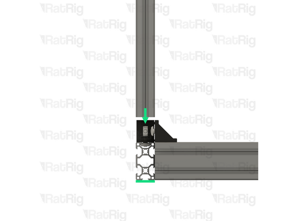 Position the bottom frame assemblies as shown