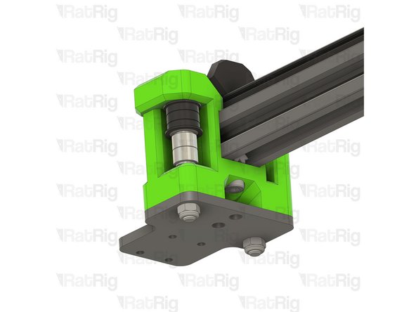 Remove the two M5 nylon locking hex nuts