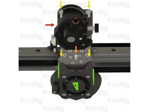 Prepared Orbiter extruder from the previous step