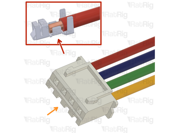Cut the wires to the final length, double check if the cable has the appropriate length before cutting.