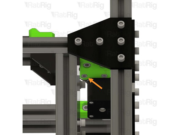 Thread the locking nut onto the M5x45mm Cap Head Screw