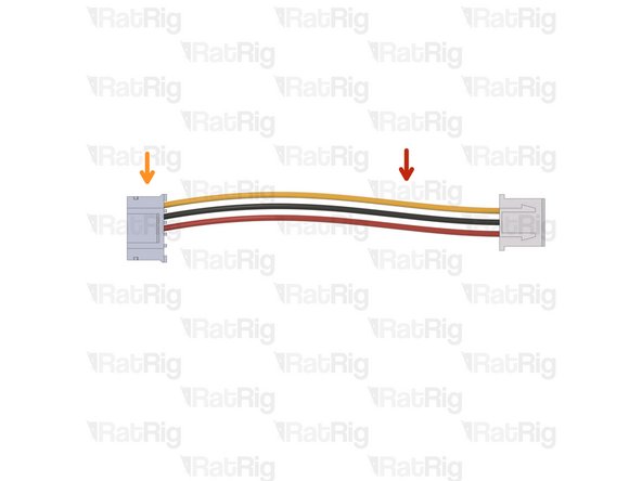 Cable 120mm - 3 Conductor 24AWG - JST XH2.54 male to Bare wire