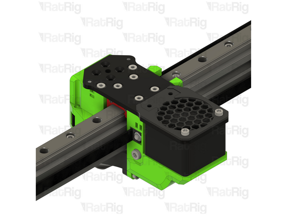 Tighten the M4x40 Cap Head just enough to hold the M4 Nylon Locking Hex Nut
