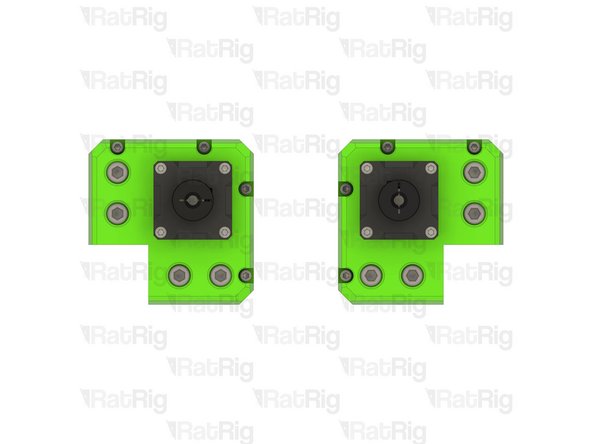 Repeat Steps 3 to 8 to assemble the right Z-axis motor mount