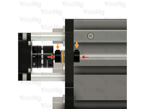 Push both Lock Collars against the plate