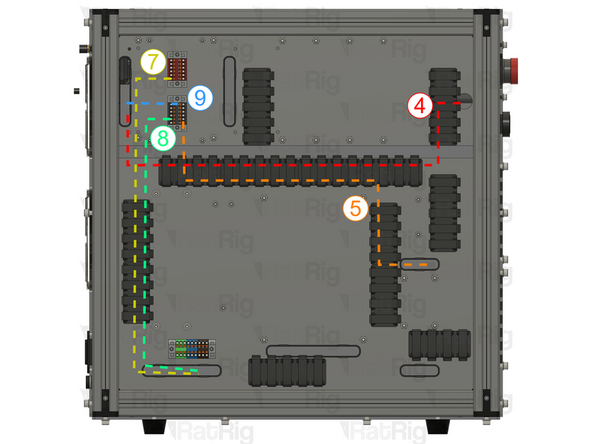 700mm - 16AWG BLACK (A-Ferrule, B-Fork) (5) Connect the ferrule in the Black PTFix block and the fork on the A2 terminal of the contactor.
